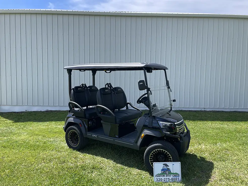 black e40fx golf cart