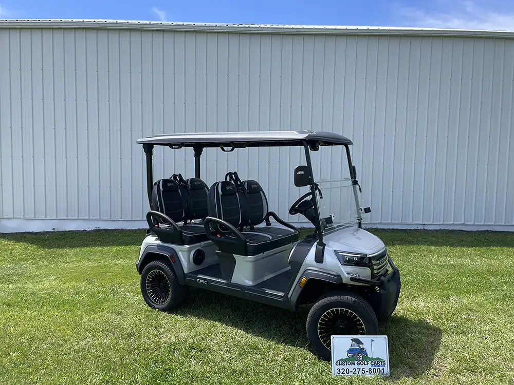 white e40fx golf cart for sale